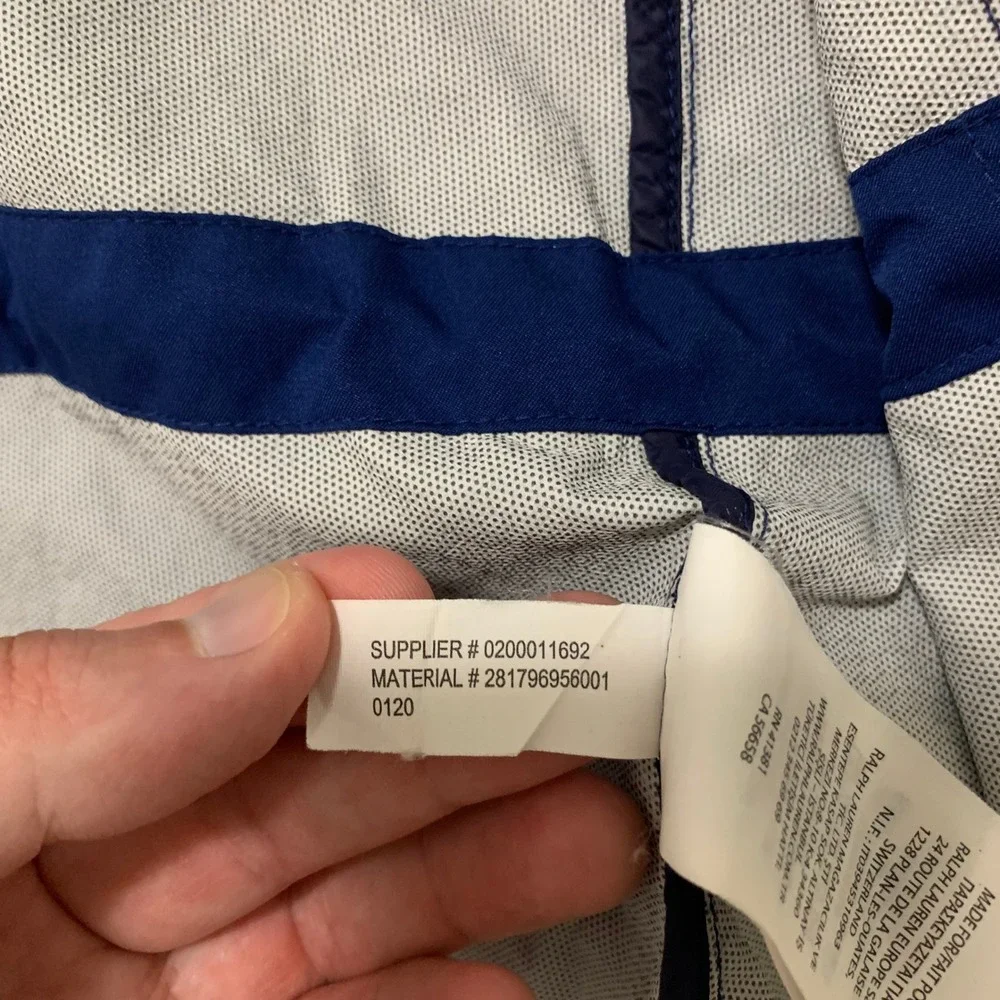 Polo Golf Ralph Lauren 2020 US Open Winged Foot Jacket Mens L Full Zip Blue FLAW